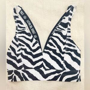 Year of Ours Black and White Sports Bra